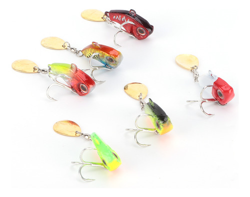 Cuchara Mini Vib De Metal Con Cola Giratoria Para Truchas Hu
