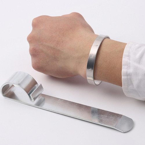 10x Brazaletes De Aluminio En Grabado Y Estampado Largo