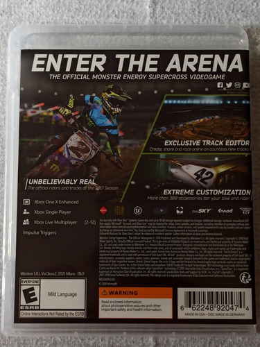 Monster Energy Supercross Xbox One Original Físico (Usado)