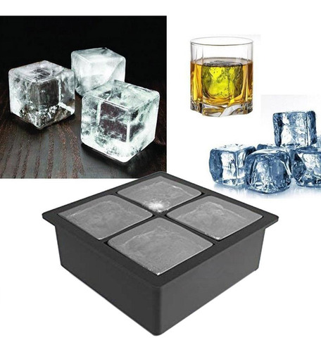 Molde De Silicona Para Hacer Hielo De Cocina, 3 Unidades, 4