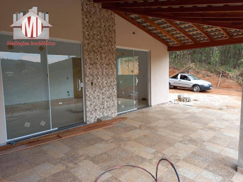 Linda Chácara Com 02 Dormitórios, Piscina, Edícula Gourmet E Lago, À Venda, 5000 M² Por R$ 450.000 - Pedra Bela - Pedra Bela/sp - Ch0789