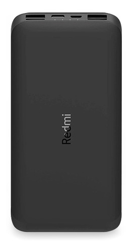 Power Bank 10000mah Redmi Preto 2.4 Usb-c Micro-usb 2.4amp