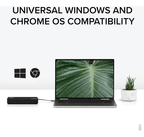 Plugable Adaptador De Monitor Dual Displayport Y Hdmi 4k (Usado)