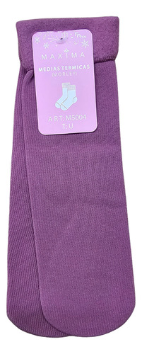 Pack X 2 Pares De Soquetes Térmicos Morley C/ Frisa Abrigo Piel Liso Único