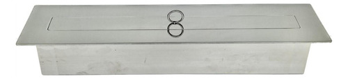 Queimador Ecológico A Álcool Ou Etanol 50cm Inox Capacidade Do Tanque De Combustível 24 L Cor Inox Polido