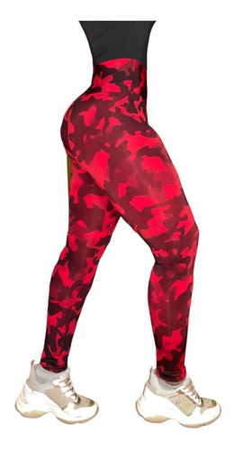 Calza Deportiva Pretina Alta Lycra Suplex Camuflada