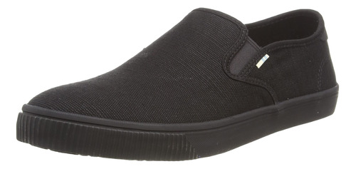 Toms - Tenis Mocasn Para Hombre, Negro, 9.5