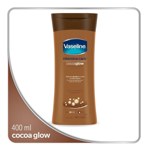 Loción Corporal Vaseline Cocoa Glow 400 Ml