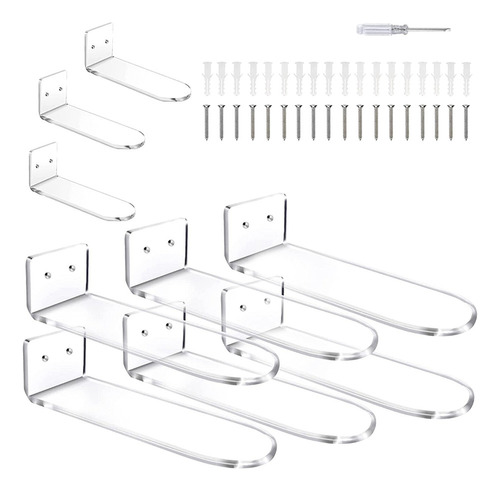 Estantes Flotantes De Acrílico Transparente Para Montaje En