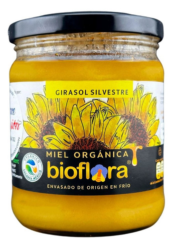 Miel Organica Artesanal Gourmet Girasol Silvestres 550g 