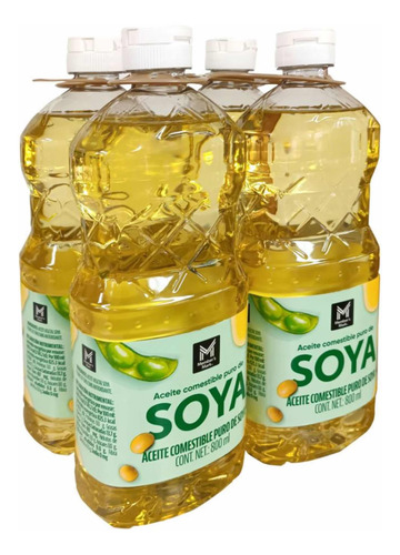 Aceite De Soya 4 Pzas 800 M L C/u **envío Gratis **