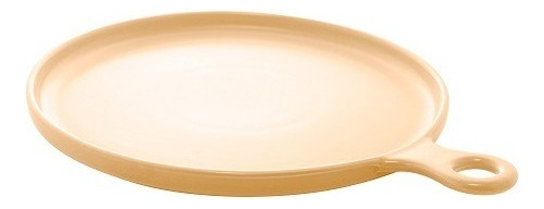 Prato Raso Em Porcelana Bon Gourmet Nórdica Amarelo 32cm