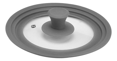 Tapas De Vidrio De Silicona Universales 24 A 26 A 28cm Gris