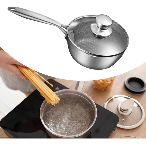 Olla De Sopa Portátil, Cacerola De Acero Inoxidable 20cm