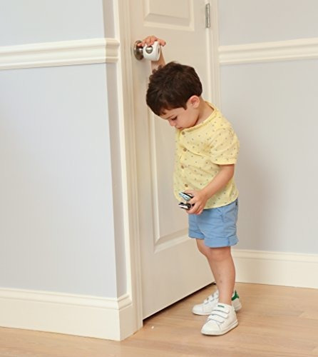 Imagen 4 de 7 de Seguros Cubiertas Para Pomos De Puerta - Paquete De 4 - Cubi