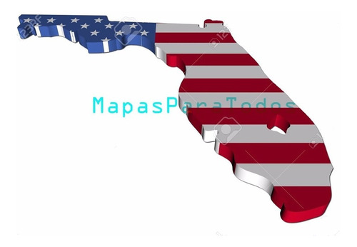 Mapas De Florida Miami Orlando Disney (envío X Servidor)