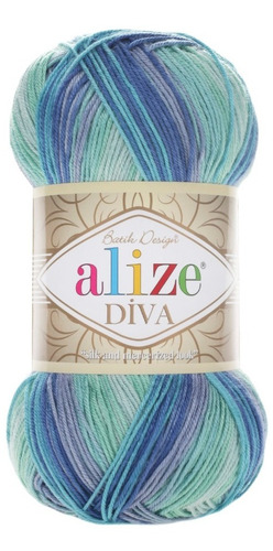 Alize Diva Batik Estambres Erika Ovillo De 100 Grs 