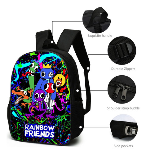 Set De 3 Bolsas De Lona Roblox Rainbow Friend