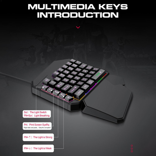 Teclado Mecánico De 1 Mano Teclado De 1 Mano Teclado Program
