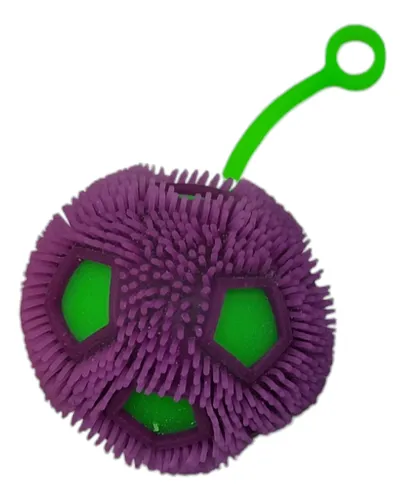 Squishy Saltarin Pelota De Futbol 7 Cm X Unidad Con Luz