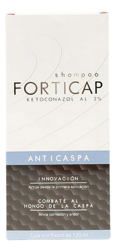 Pack 2 Shampoo Forticap Anticaspa 130ml C/u Ketoconazol 2