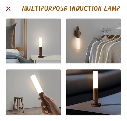 Aplique Magnético Led Con Carga Usb Y Sensor De Movimiento