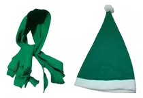 Comprar 60 Gorros Y 60 Bufandas De Santa Claus Navidad Color Verde
