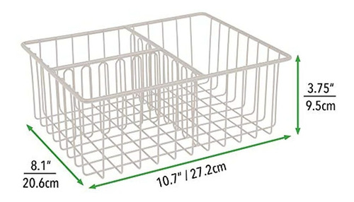 Mdesign - Cesta De Almacenamiento De Alambre De Metal Para B