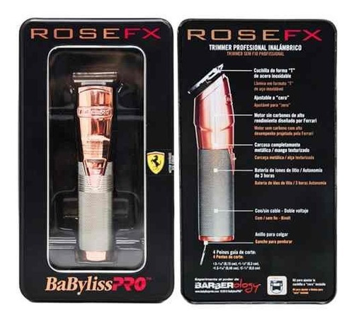 Babyliss Trimmer Cortadora Pelo Ferrari Rose Fx Inalambrico