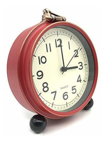 Creult Reloj Despertador Retro Simple Pequeños Relojes Para