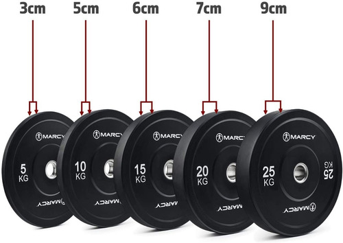 Disco Bumper Olimpico Unidad 20 Kg