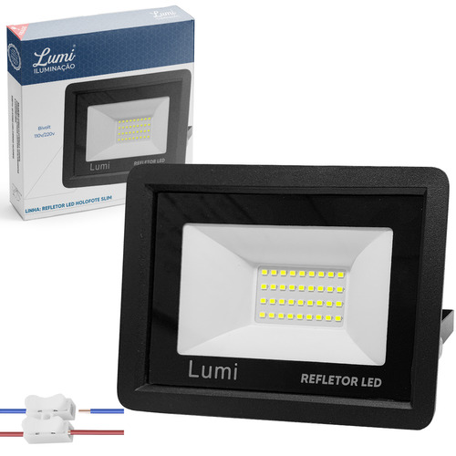 Refletor Lumi Super LED 100w Holofote Bivolt 110V/220V Prova D'água Cor Da Luz Branco Frio