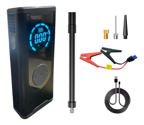 Lambotech arancador de bateria e inflador portatil 16v Inflador power bank negro
