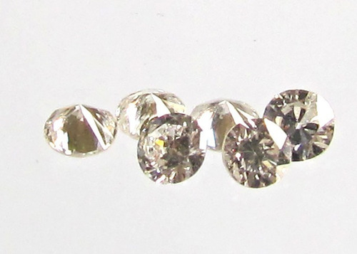 Lote Com 5 Diamantes 2,5 Ptos Cada Lap Amsterdã Vs Cor K K
