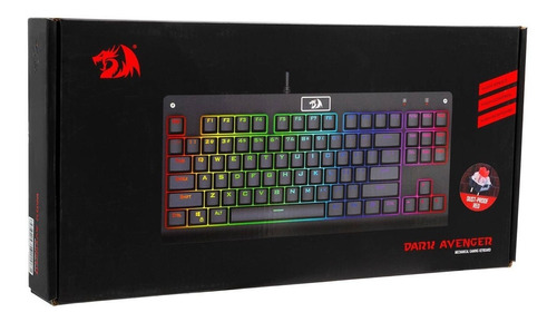 Teclado Redragon Gamer Dark Avenger K568-rgb Red 