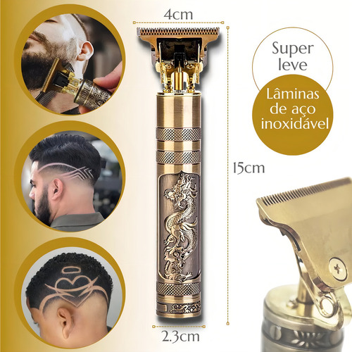 Maquina Clipper De Cortar Cabelo Barba Maquininha Pézinho
