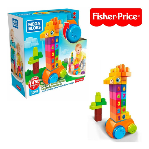 Fisher Price Mega Bloks Original Jirafa De Numeros 