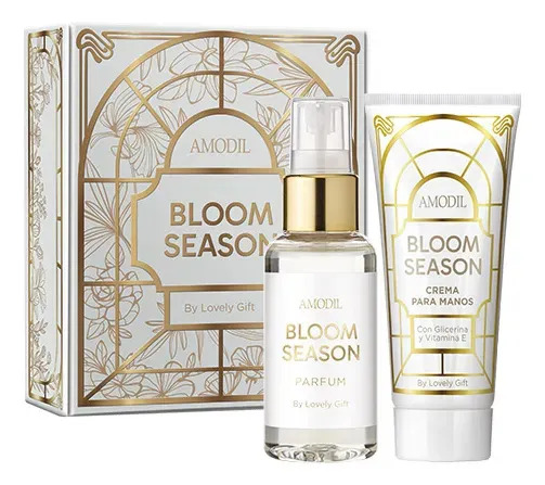 Set Regalo Mujer Bloom Season Amodil Perfume 50 Ml + Crema