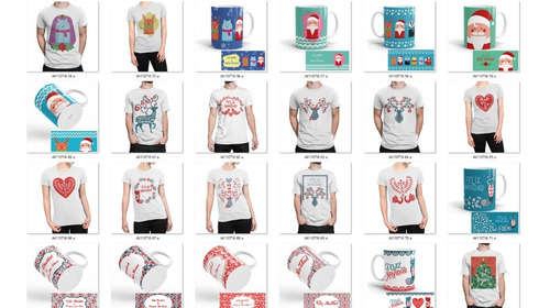 Vectores Digitales Navidad Vol1, Eps, Cdr, Pdf, Sublimar