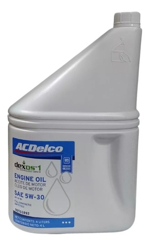 Aceite Chevrolet Vw Acdelco 5w30 Dexos Nueva Gen 2 Original