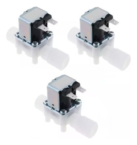 3 Piezas Electrovalvula 1/2 Agua Solenoide 12v Para Arduino