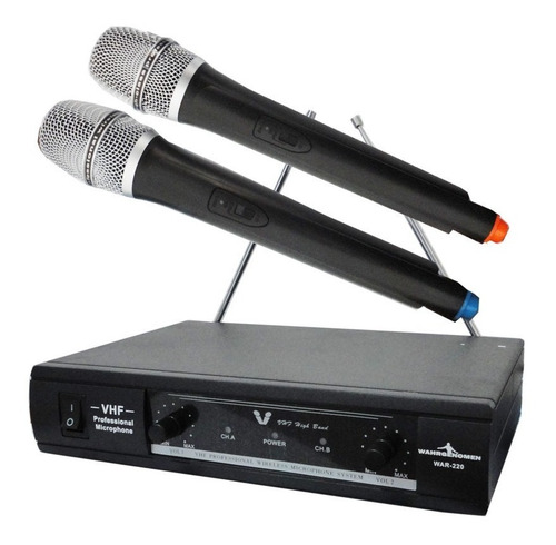 Sistema Profesional Par Microfonos Inalambricos Vhf Juego