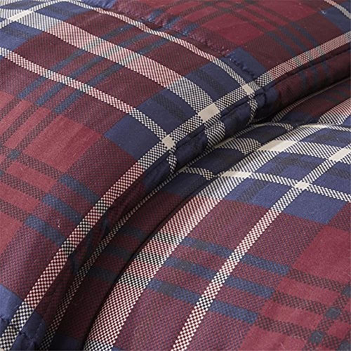 Madison Park Essentials Basi10-0398 Comforter Mini Set, Red Color Granate