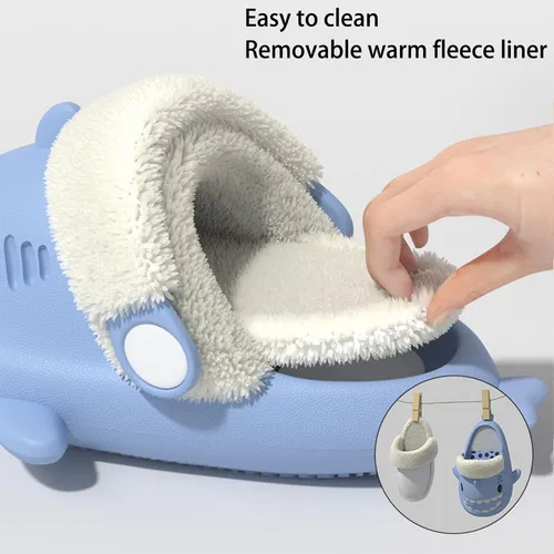 Sandalias Infantiles Invierno Polar Tiburón,unisexo