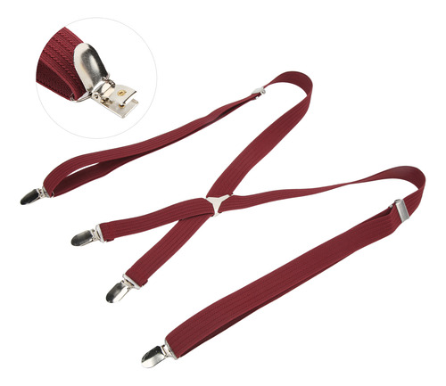 Tirantes Rojos Para Hombre, De Aproximadamente 1 X 41,3 PuLG