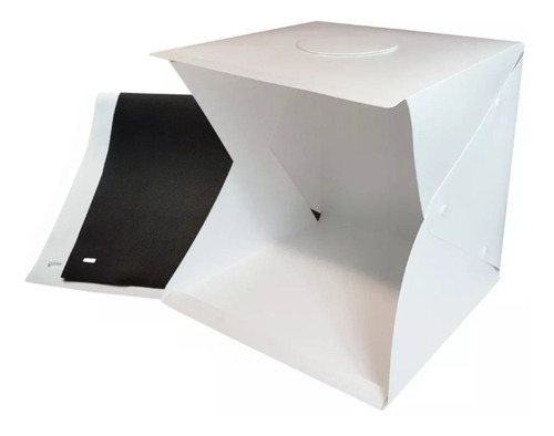 Caja Estudio Fotografico Portatil Luz Led 40x40  2 Fondos 