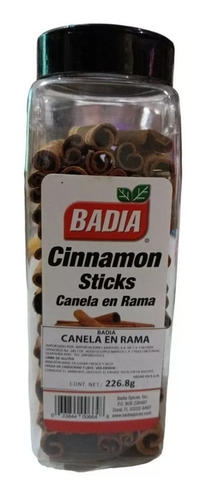 1 Pieza De Canela En Rama Badia 226.8g Cinnamon Sticks
