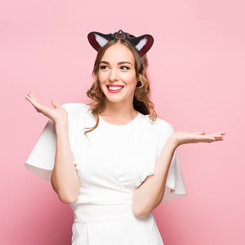 Diadema Con Forma De Cuerno De Demonio Para Halloween, Oreja