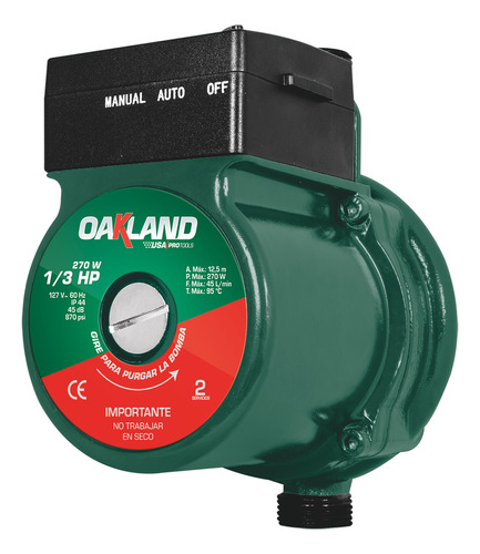 Bomba Presurizadora 110v Oakland 270w Automatico