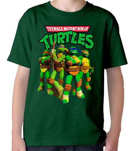 Remera  Camiseta Algodon Tortugas Ninja Para Adulto 